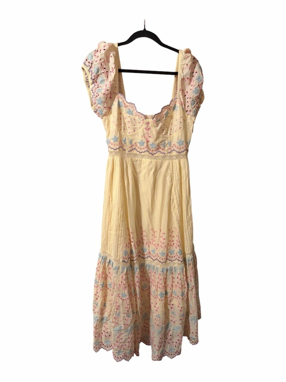 SOLD 

LoveShackFancy Pastel Embroidered Yellow Dress